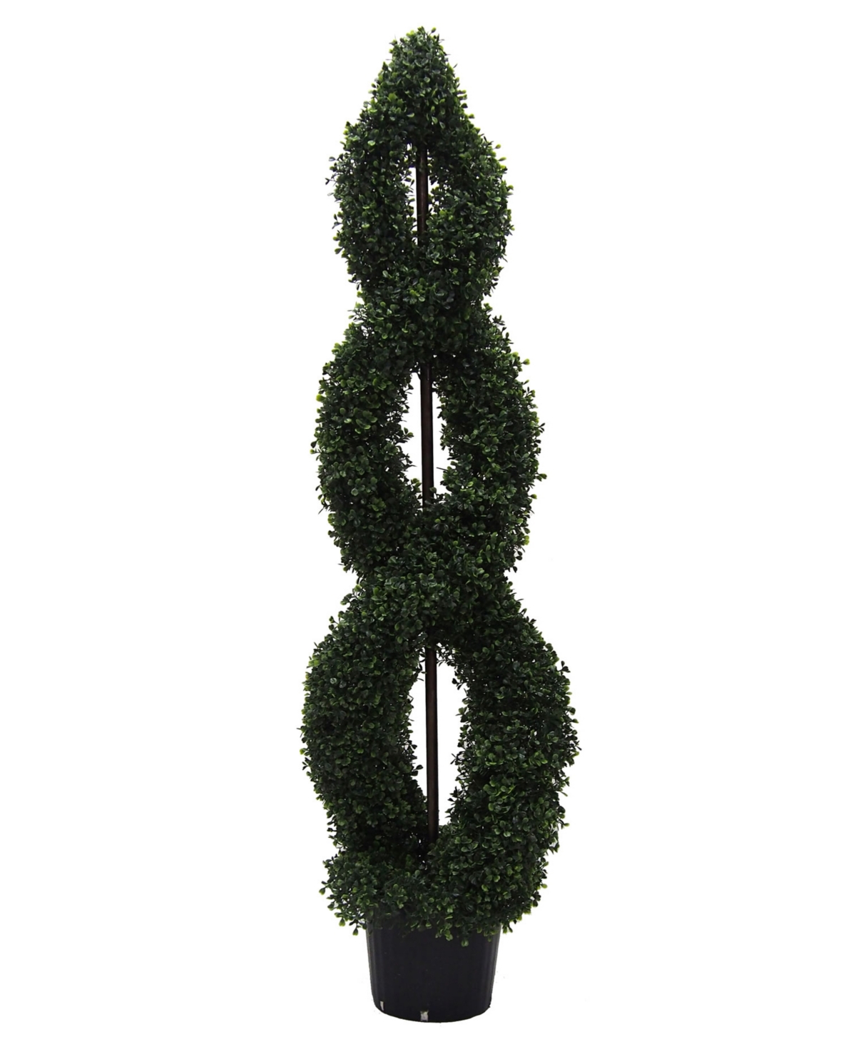 Vickerman 5' Artificial Boxwood Double Spiral Topiary And Pot In No Color