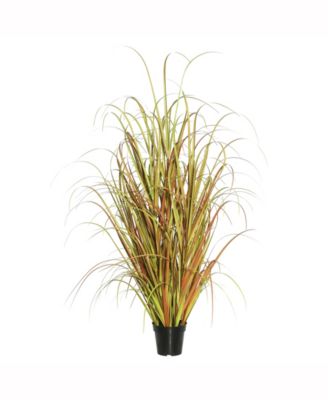 Vickerman - 24" PVC Artificial Potted Mixed Brown Grass.