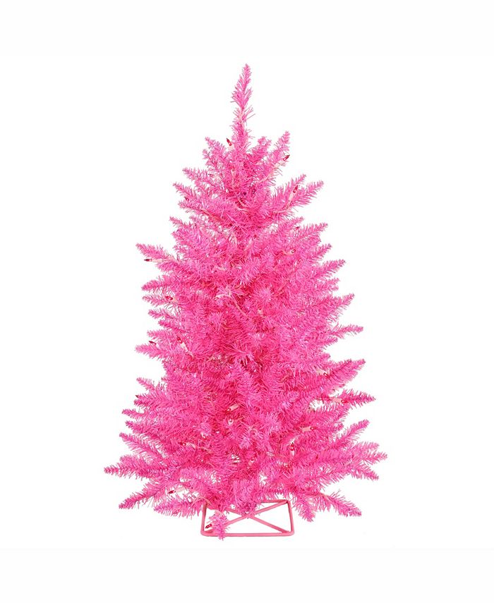 Vickerman 3 ft Hot Pink Artificial Christmas Tree Macy's