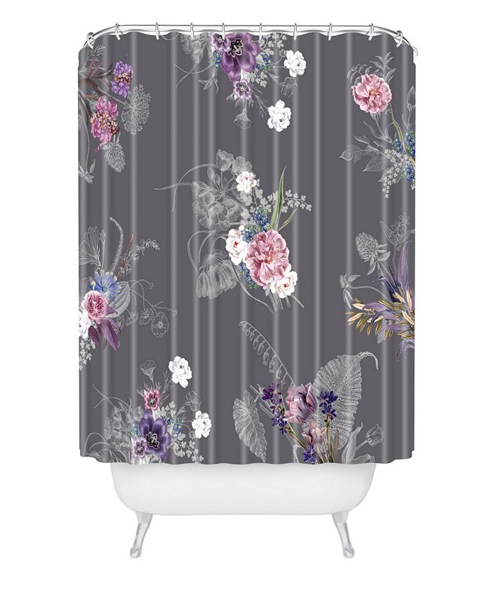 Deny Designs Iveta Abolina French Countryside Charcoal Shower Curtain