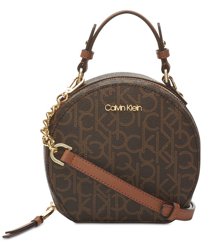 Calvin Klein Round Signature Crossbody & Reviews - Handbags & Accessories -  Macy's