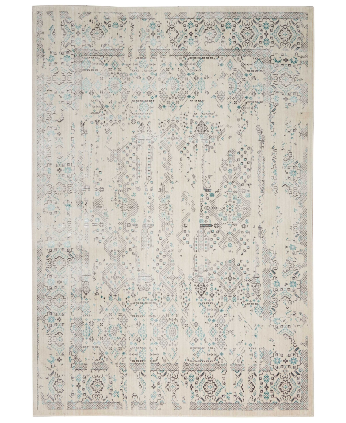 kathy ireland Home KI34 Silver Screen KI343 5'3in x 7'3in Area Rug - Ivory/Cream