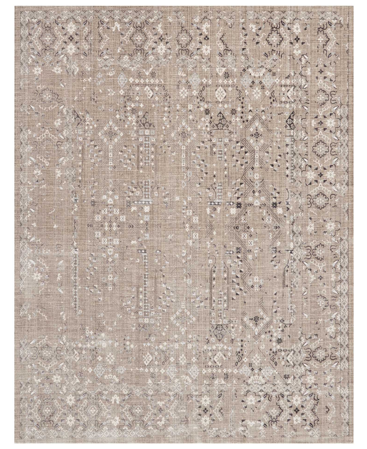kathy ireland Home KI34 Silver Screen KI343 5'3in x 7'3in Area Rug - Tan/Beige