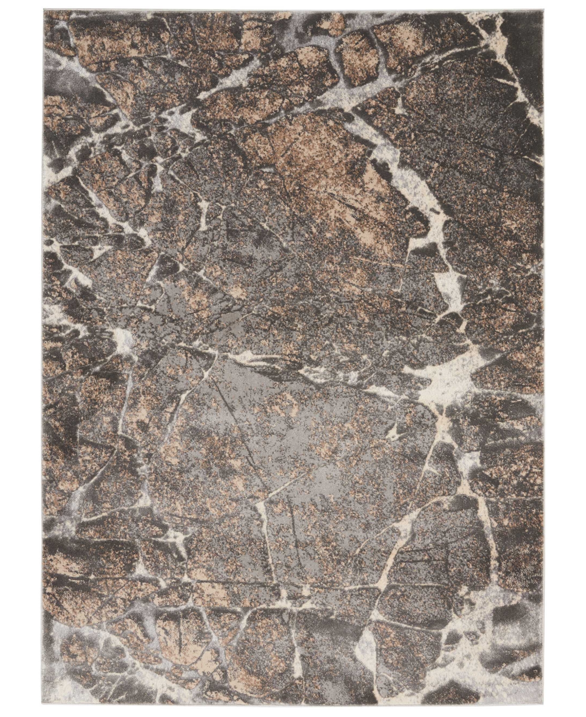 kathy ireland Home KI35 Heritage KI351 Gray 5'2in x 7'3in Area Rug - Gray