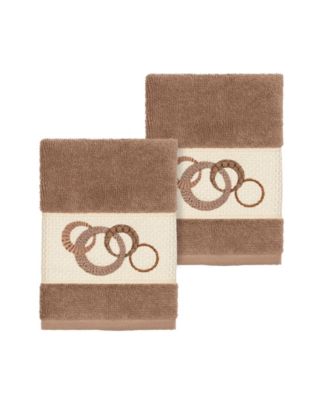 Annabelle 2-Pc. Embellished Washcloth Set