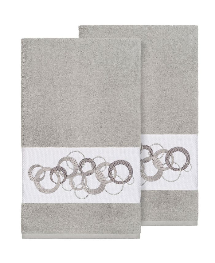 Linum Home - ANNABELLE 2PC Embellished Bath Towel Set