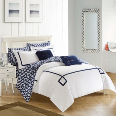 Chic Home - Trace 9-Pc. Queen Bed In a Bag Comforter Set