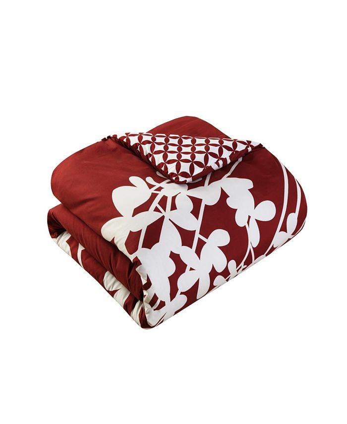 Giacca corta in tweed, rosso bianco nero | Intrend