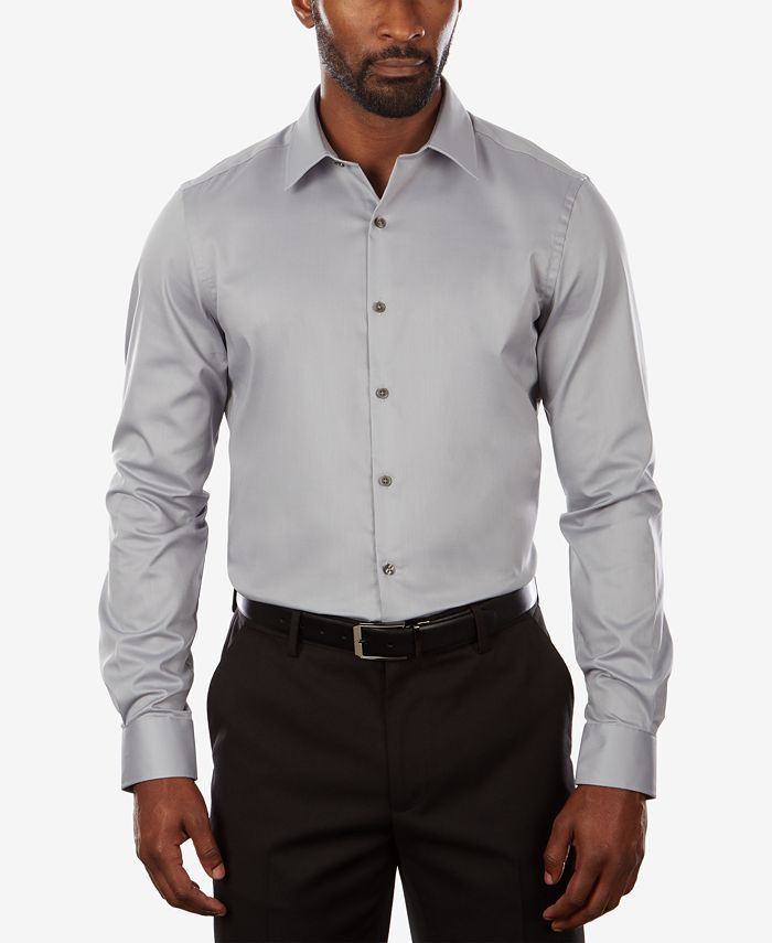Van Heusen Men's Slim-Fit Flex Collar Stretch Solid Dress Shirt ...