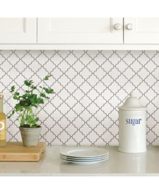 Brewster Home Fashions Quatrefoil Peel And Stick Backsplash Tiles