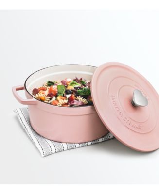 Martha Stewart Collection 8-Qt. Oval Enamel Cast Iron Dutch Oven, Created  for Macy's - Macy's