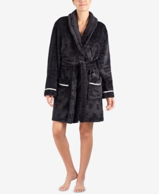 DKNY - Signature Plush Short Wrap Robe