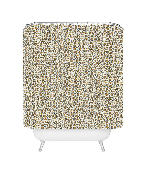Deny Designs Holli Zollinger Deco Leopard Gold Shower Curtain & Reviews