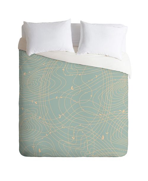 Deny Designs Iveta Abolina The Tangled Web Ii Queen Duvet Set