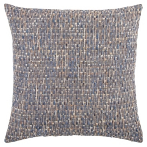 Rizzy Home Heathered Polyester Filled Decorative Pillow, 22" X 22" In Blue
