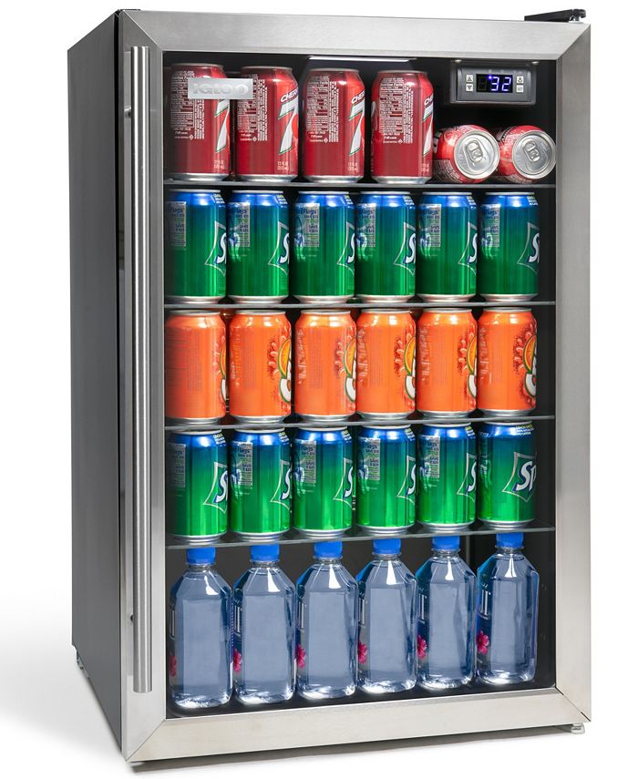 Nostalgia Igloo 80Can Stainless Steel Beverage Cooler Macy