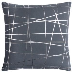 Rizzy Home Rachel Kate Abstract Polyester Filled Decorative Pillow, 20" X 20" In Gray