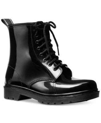 michael kors tavie leather combat boot