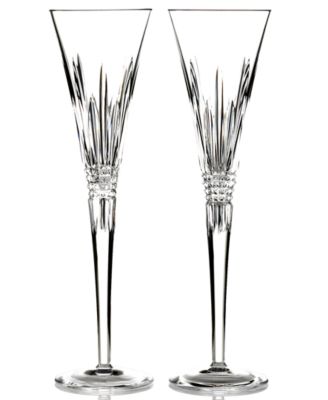 waterford lismore diamond flutes