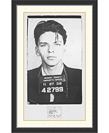 Frank Sinatra Mugshot  Framed Art Print
