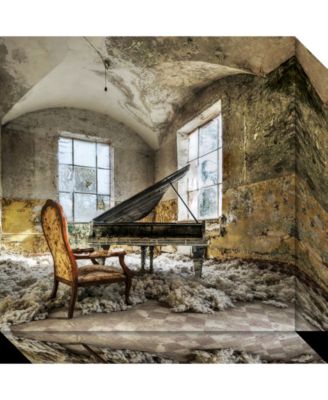 Amanti Art - In Heaven Piano 18x18 Canvas Art Gallery Wrap