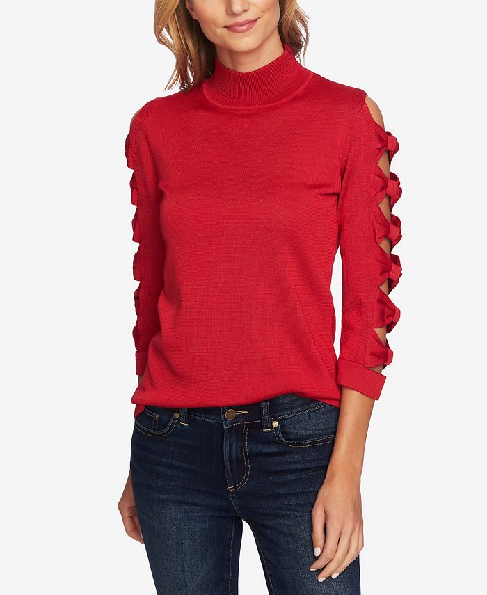 CeCe Bow Sleeve Turtle Neck Sweater Macy s