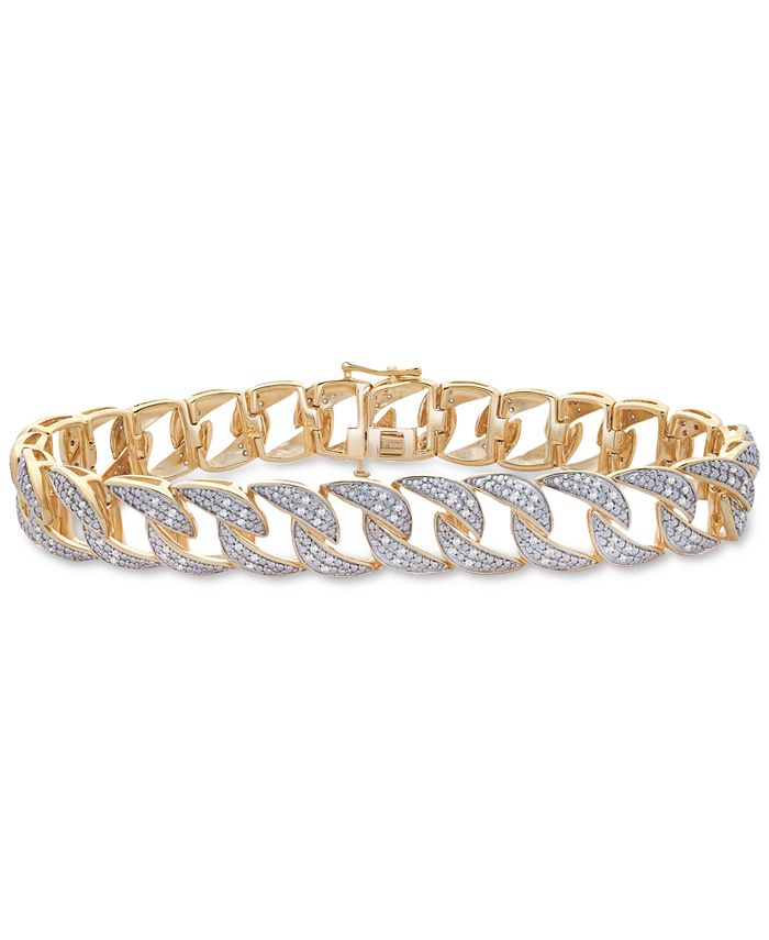 Diamond Mens Bracelet Gold | lupon.gov.ph