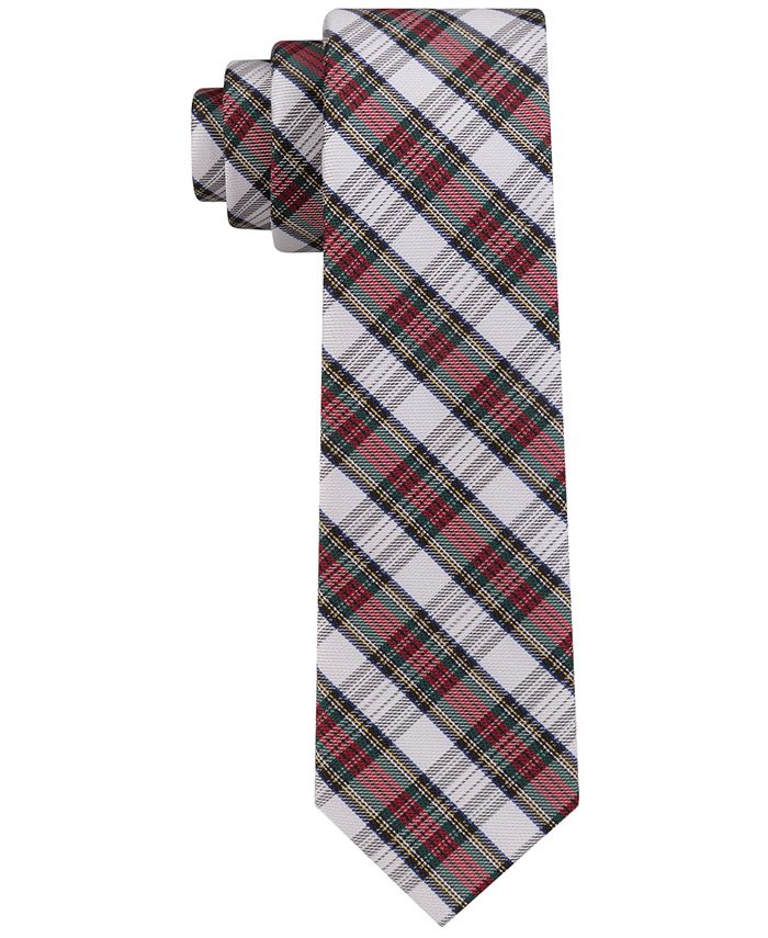 tommy hilfiger men's buffalo tartan tie