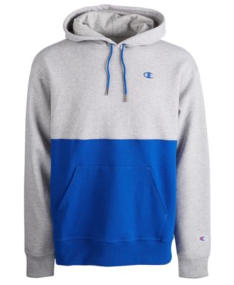 blue and grey champion hoodie