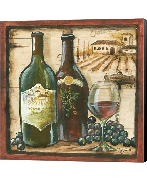 Metaverse Wooden Wine Square I By Tre Sorelle Studios Canvas Art