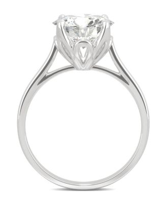 Moissanite Round Solitaire Ring (2-3/4 ct. tw. Diamond Equivalent) in 14k White Gold or 14k Yellow Gold