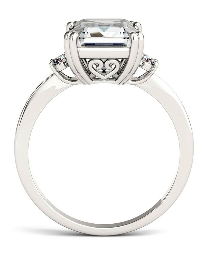 Charles & Colvard Moissanite Emerald Engagement Ring (3-3/4 ct. tw.) in ...