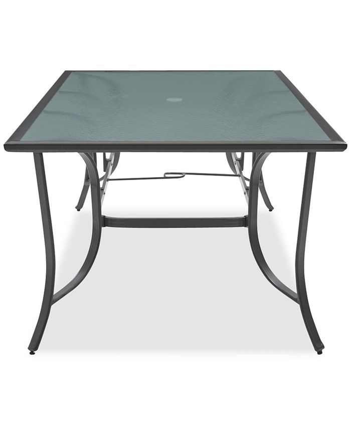 Furniture CLOSEOUT! Reyna Aluminum 84" X 42" Outdoor Dining Table