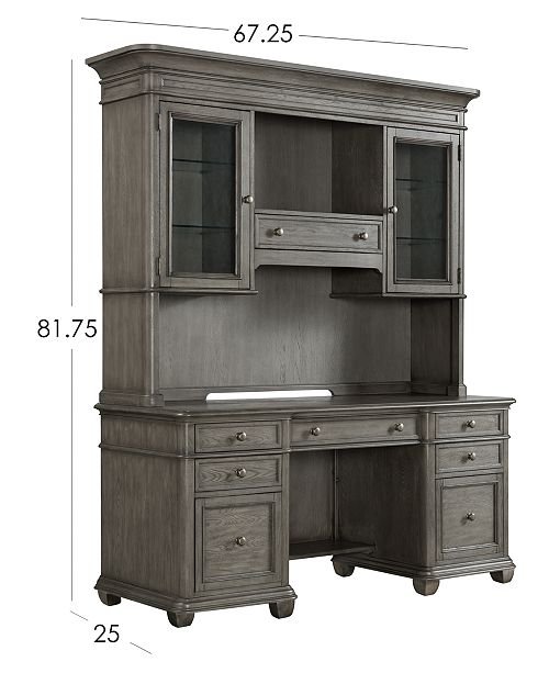 Furniture Sloane Home Office 6 Pc Set Writing Desk Credenza