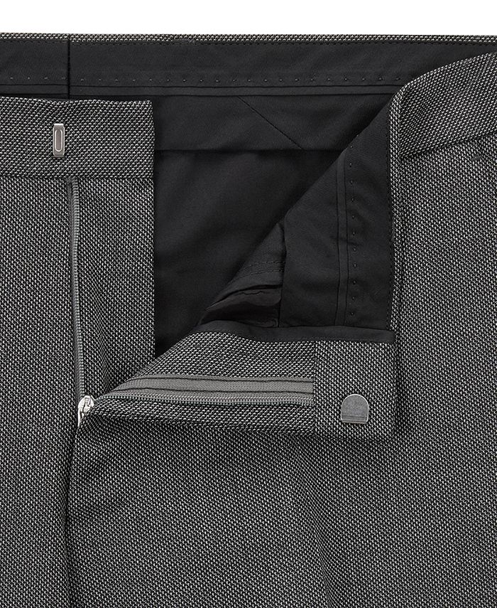 Hugo Boss BOSS Men's Slim-Fit Patterned Virgin Wool Suit - Macy's