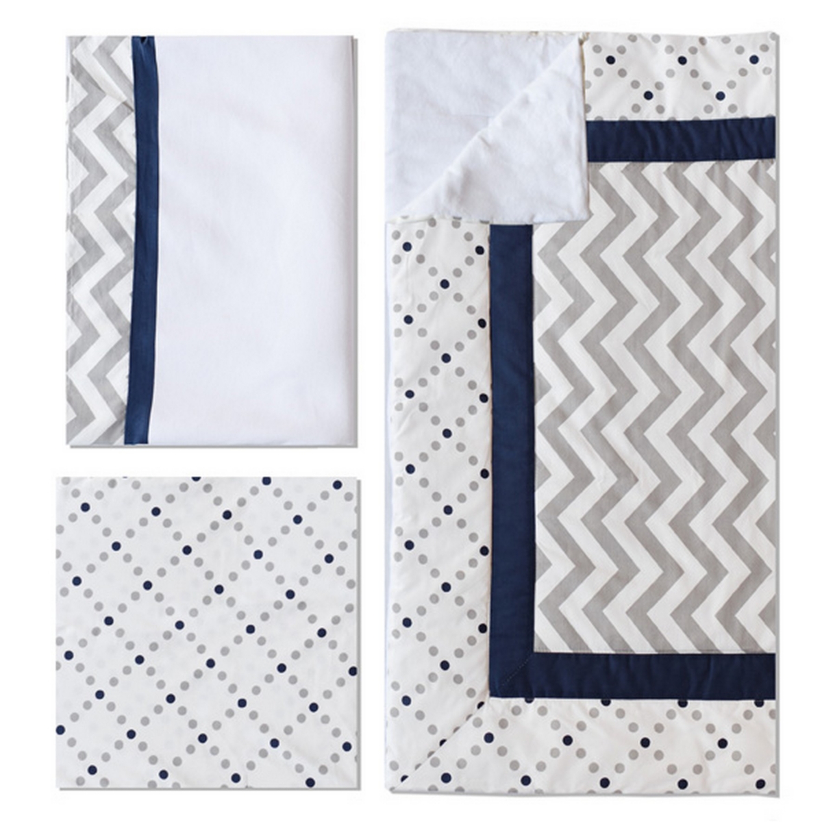Out of the Blue 3pc Crib Set Bedding