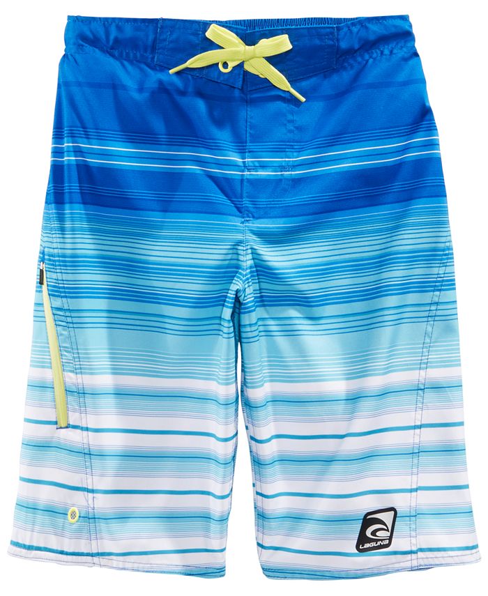 Boys' Tropical Blue Palm Swim Trunks – Alexander And Fitz