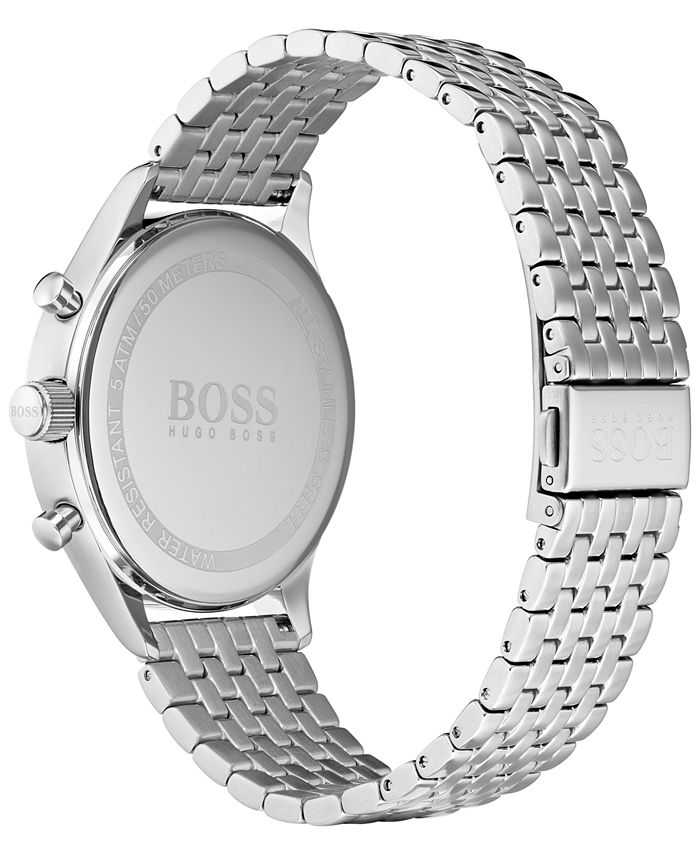 BOSS Hugo Boss Men's Chronograph Companion Stainless Steel Bracelet ...