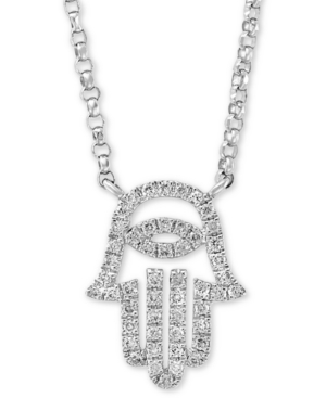 image of Effy Diamond Hamsa Hand 18