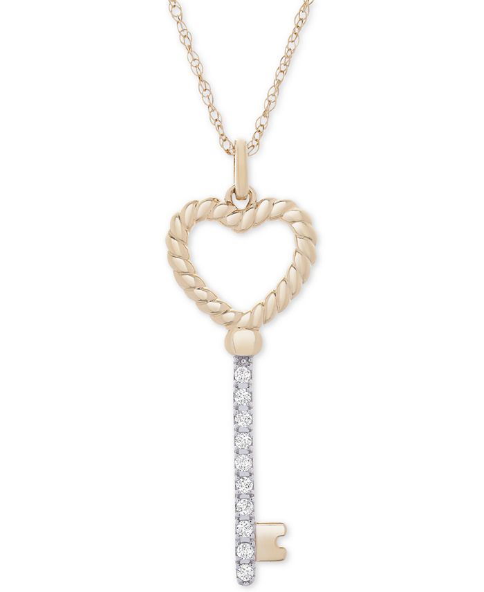 Macy's top key necklace