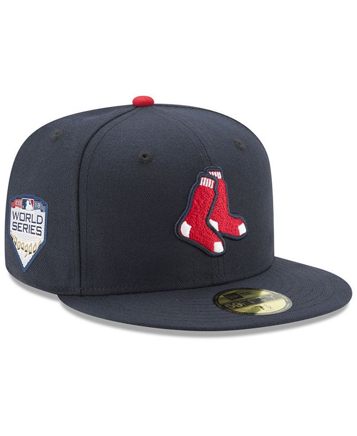 New Era Boston Red Sox World Series 59FIFTY Fitted AC Patch Cap 2018 ...
