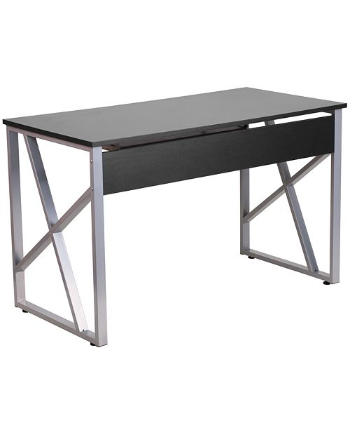 Flash Furniture Black Computer Desk With Pull Out Keyboard Tray