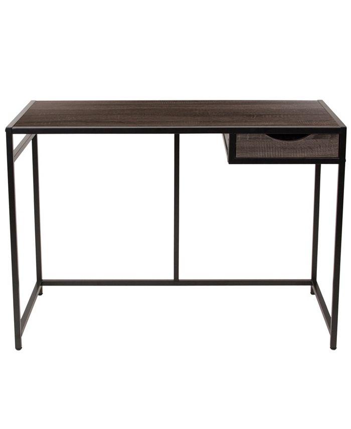 Flash Furniture Homewood Collection Driftwood Finish Computer Desk With ...