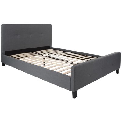 Flash Furniture Tribeca Queen Size Tufted Upholstered Platform Bed In ...