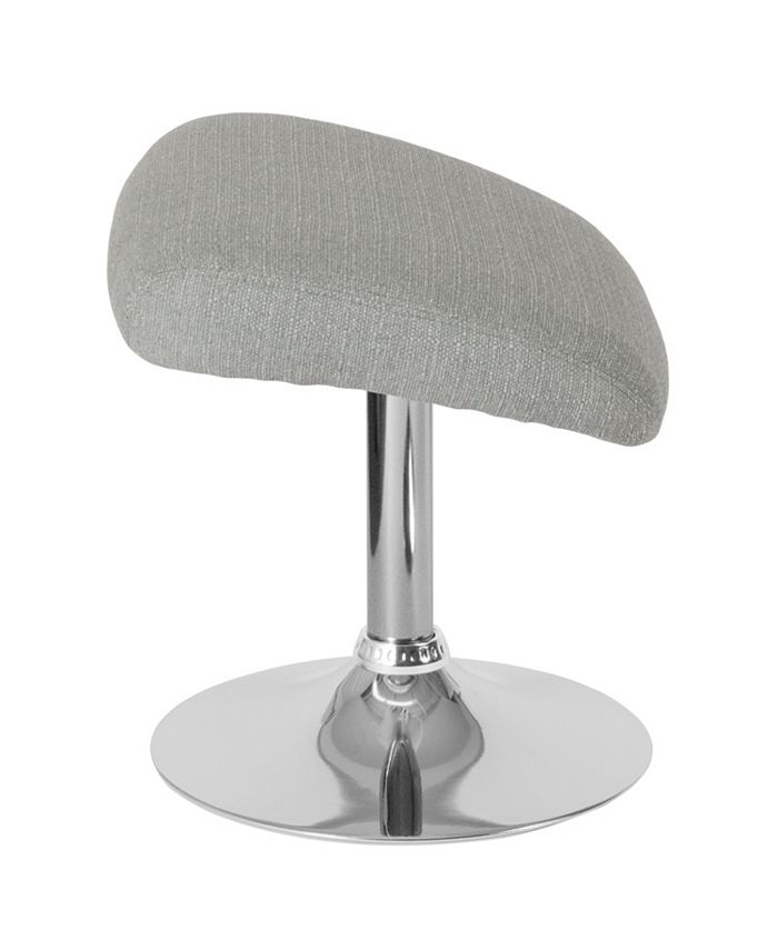 Flash Furniture Egg Series Light Gray Fabric Ottoman - Macy's