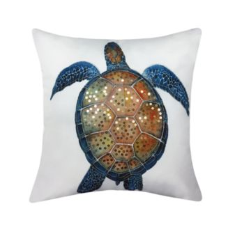 Edie@Home Printed Turtle Outdoor Pillow - Macy's