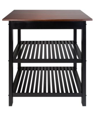 Kitchen Island with Solid Wood