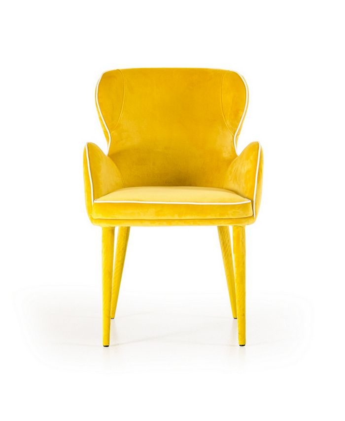 VIG Furniture Modrest Tigard Modern Green Fabric Dining Chair Macy's