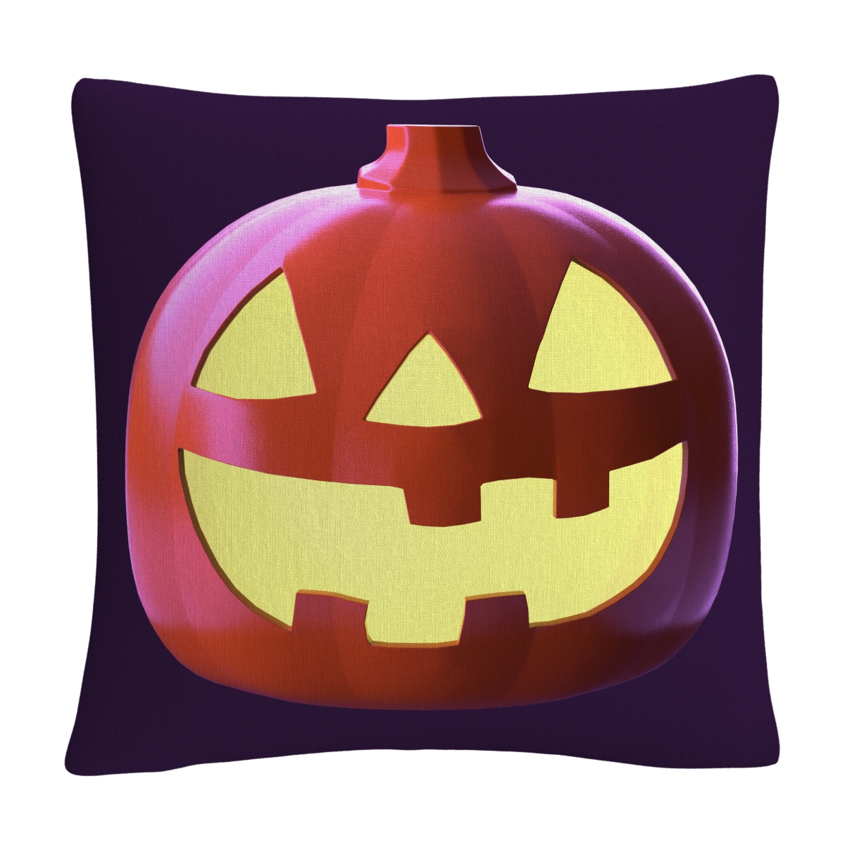 Abc 3D Jack O Lantern Halloween Decorative Pillow, 16 x 16