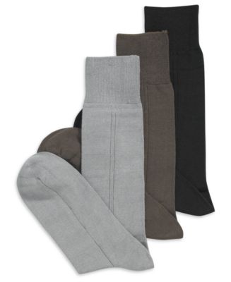 Perry Ellis Mens Socks Microluxe Flat Knit Socks Navy Size 7 12 main image 1